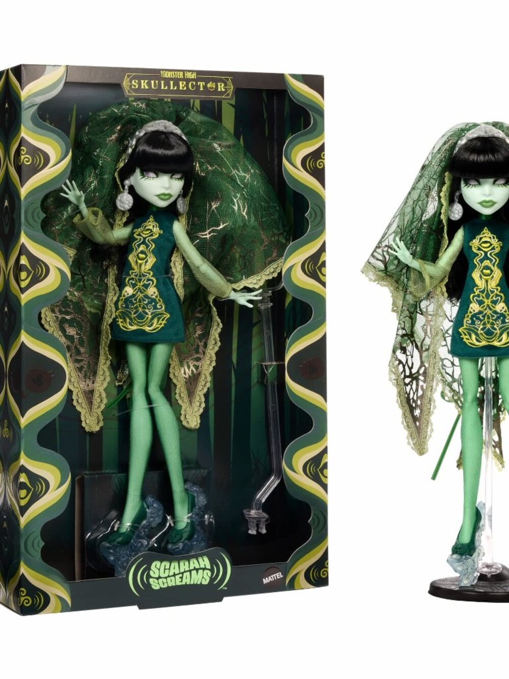 Monster High Skullector Scarah Screams Doll - Brand New